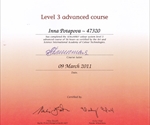 Сертификат третьего уровня «Цветовая система»